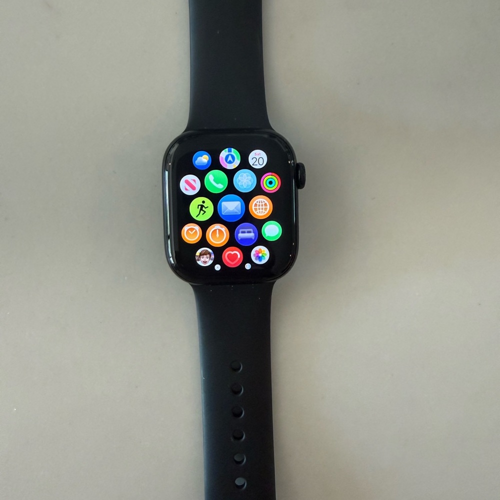 Apple Black Smartwatch with Colorful Display